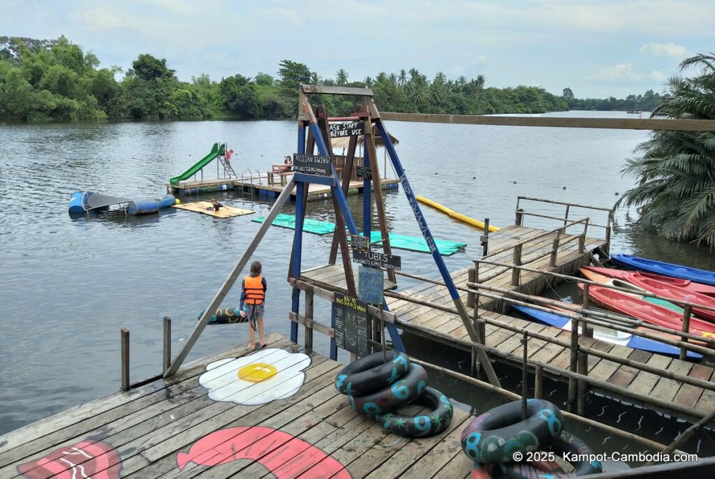 arcadia backpacker River in Kampot cambodia