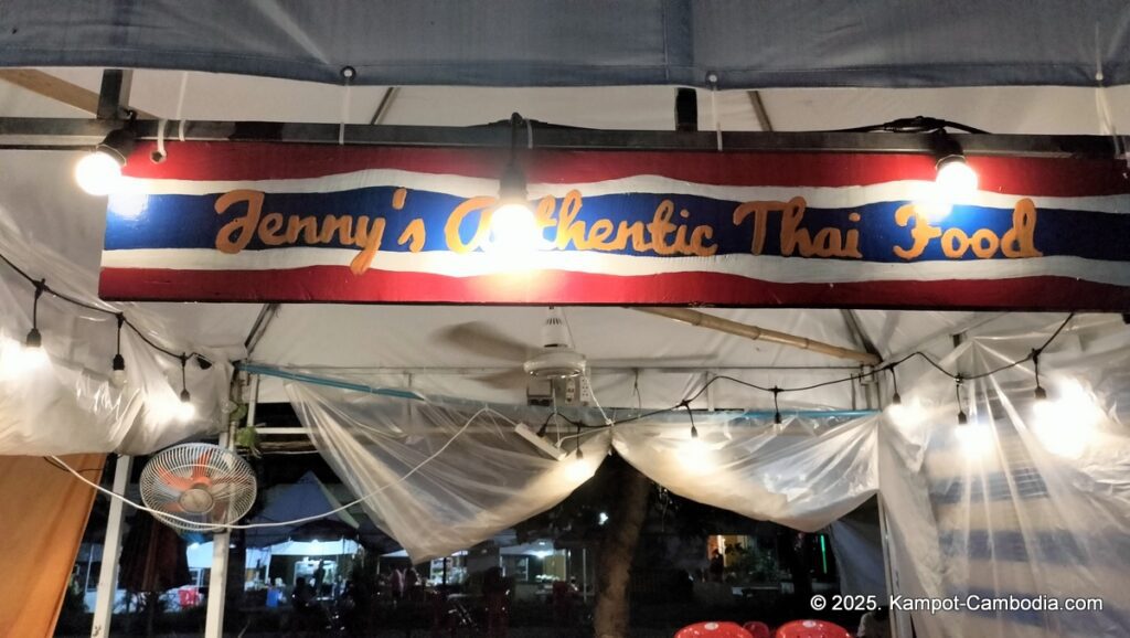 jenny's corner thai food and bar in kampot cambodia