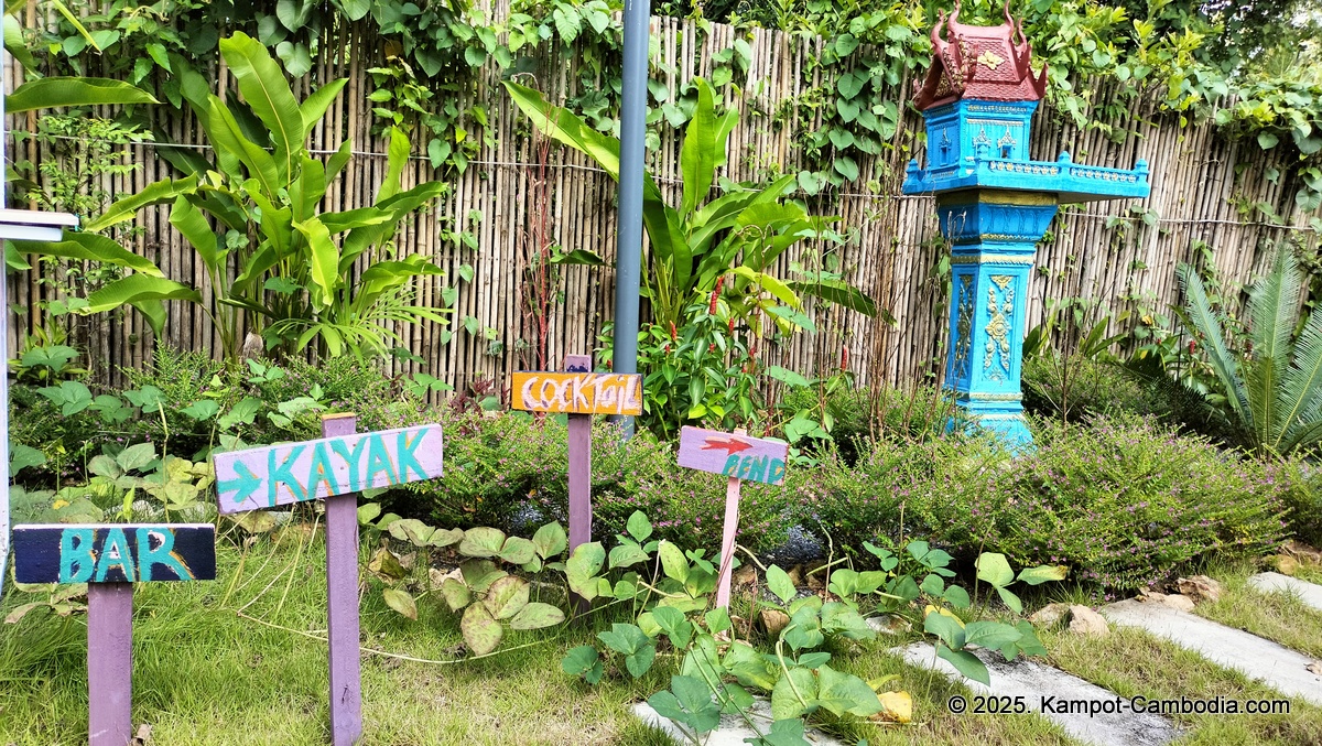 kampot tropical village in cambodia