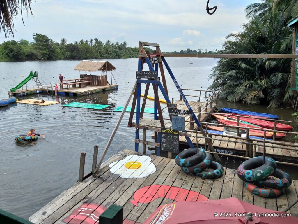 arcadia backpacker River in Kampot cambodia