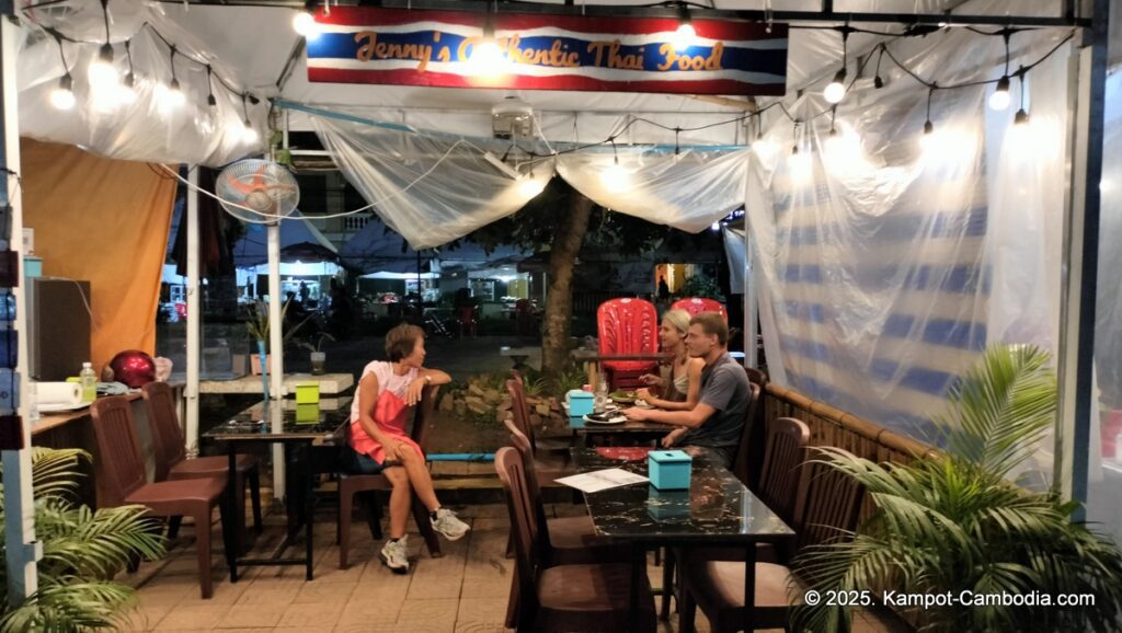 jenny's corner thai food and bar in kampot cambodia