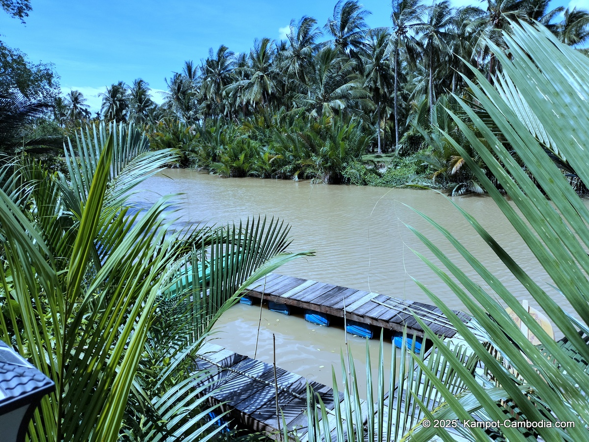 kampot tropical village in cambodia