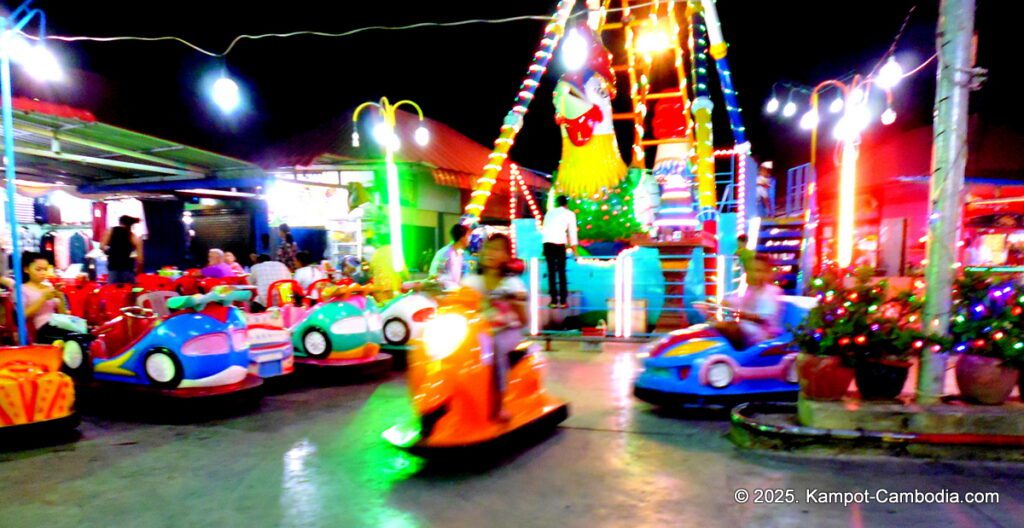 kampot night market in cambodia