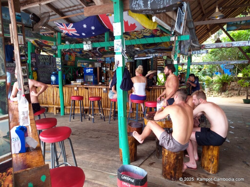 arcadia backpacker River in Kampot cambodia