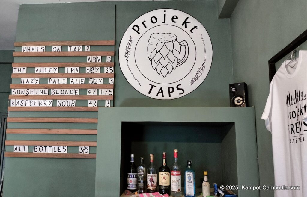 projekt taps microbrewery in kampot cambodia