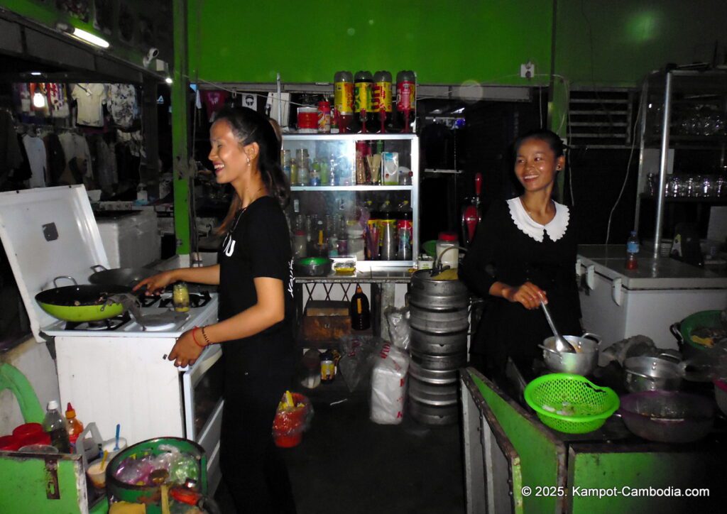 kampot night market in cambodia