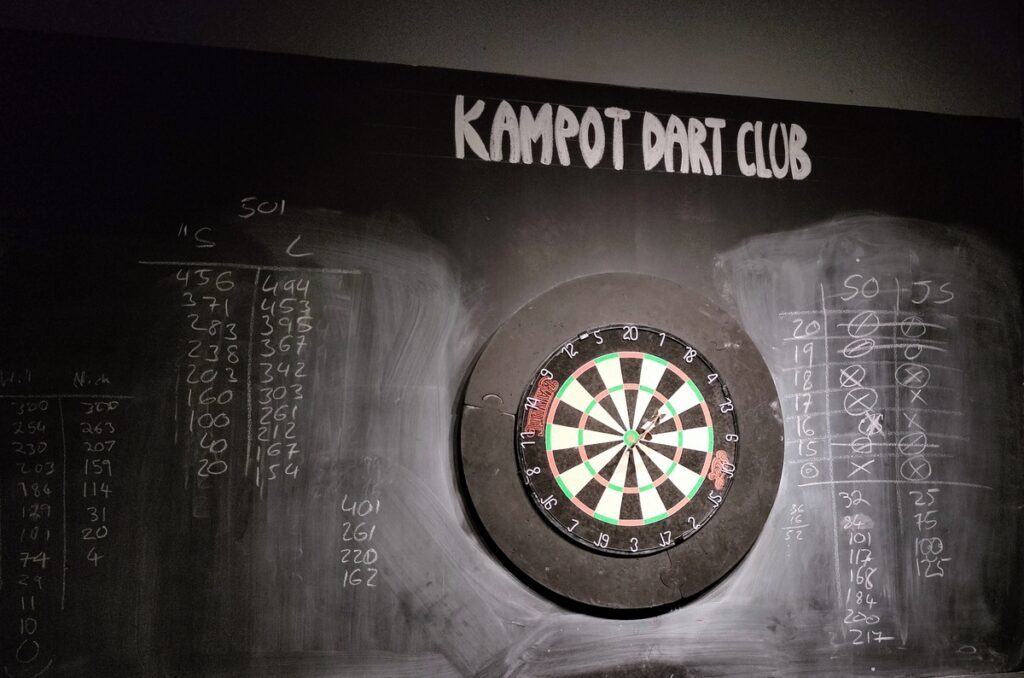 cactus bar and kampot dart club in cambodia