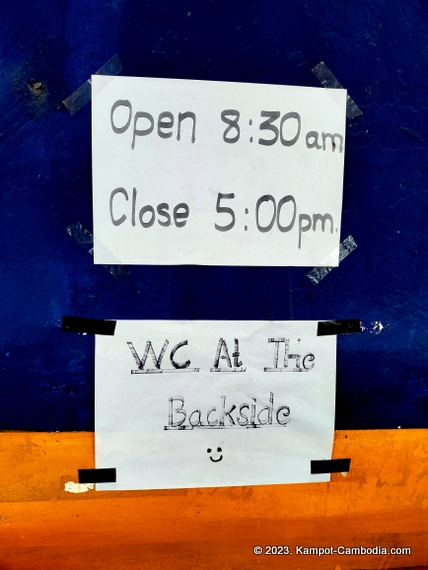 Train in Kampot, Cambodia. Kampot Train Station. Train schedule.