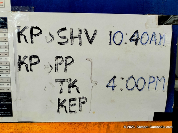 Train in Kampot, Cambodia. Kampot Train Station. Train schedule.