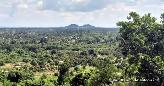 phnom doang, coconut mountain on fish island in kampot, cambodia