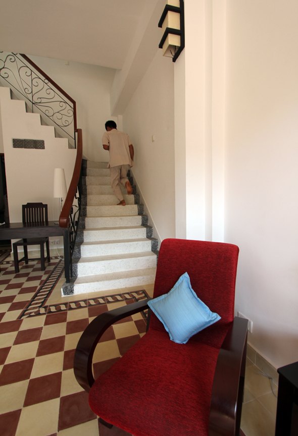 The Columns Hotel in Kampot, Cambodia