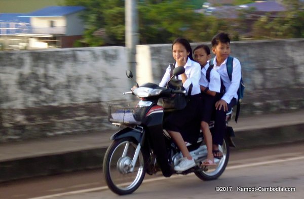 Kampot New Bridge in Cambodia