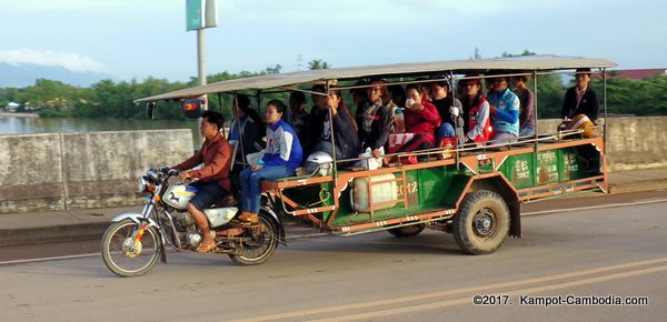 Kampot New Bridge in Cambodia