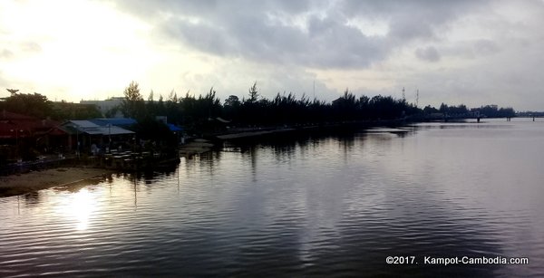 Kampot New Bridge in Cambodia