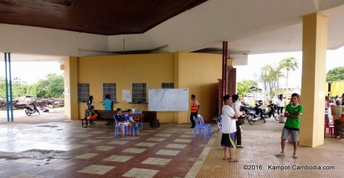 Train in Kampot, Cambodia. Kampot Train Station. Train schedule.
