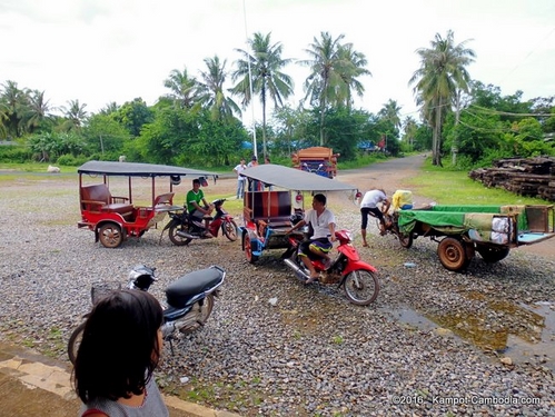 Train in Kampot, Cambodia. Kampot Train Station. Train schedule.