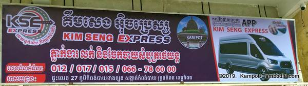 Kim Seng Express bus between kampot and Phnom Penh, Cambodia