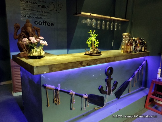 nea vea restaurant bar and lounge in and the cruise coffee in kampot cambodia