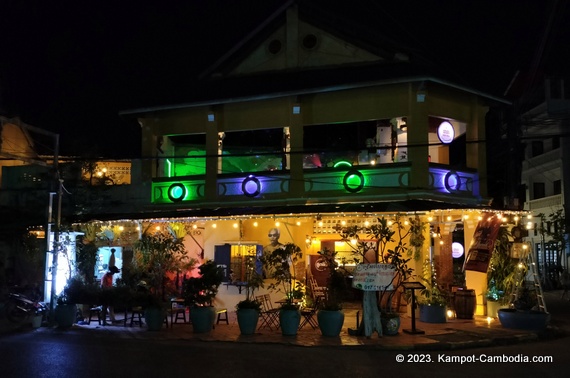 nea vea restaurant bar and lounge in and the cruise coffee in kampot cambodia