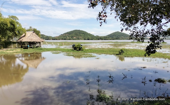 secret lake in kampot, cambodia