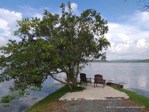 secret lake in kampot, cambodia