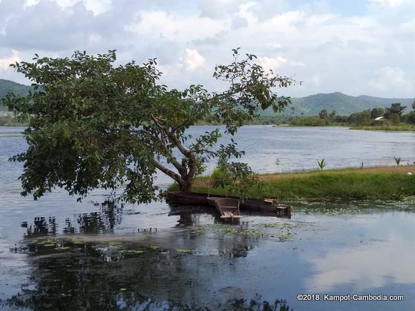 secret lake in kampot, cambodia