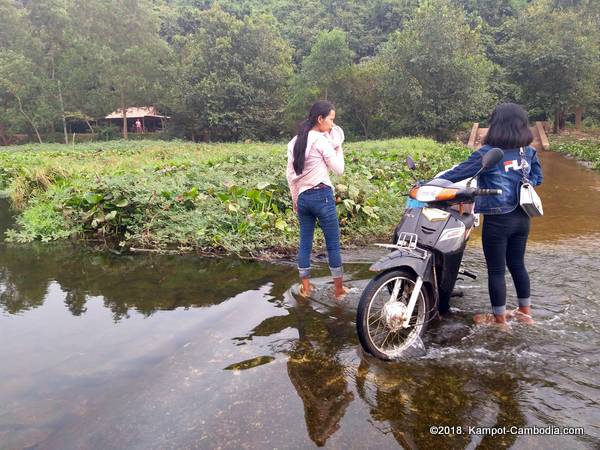 secret lake in kampot, cambodia