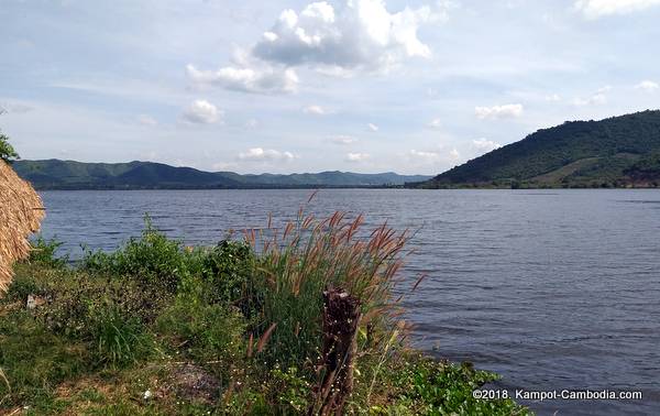 secret lake in kampot, cambodia