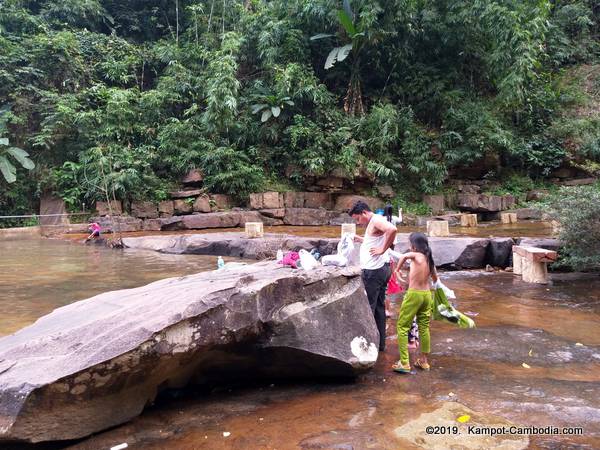 Tada Waterfall Koh Tada and Teuk chhou waterfall in kampot cambodia