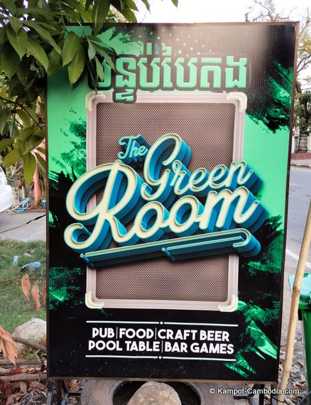 The Green Room Pub in Kampot, Cambodia