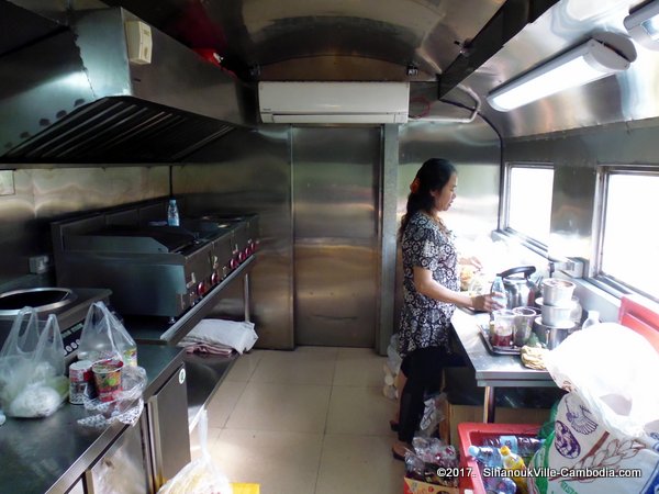 Train in Kampot, Cambodia. Kampot Train Station. Train schedule.