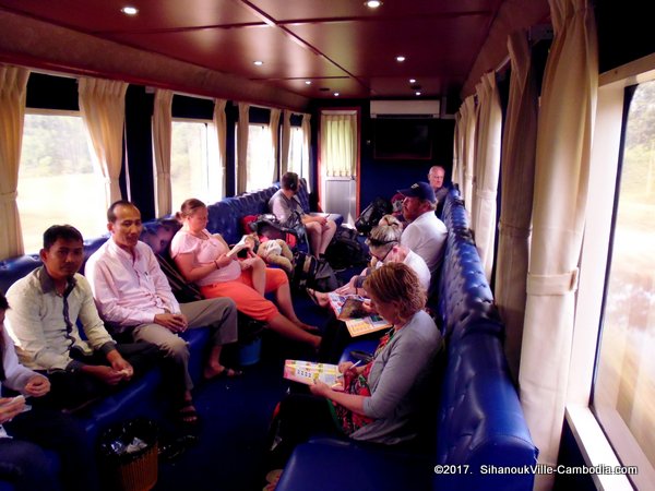 Train in Kampot, Cambodia. Kampot Train Station. Train schedule.