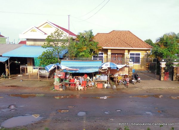 Train in Kampot, Cambodia. Kampot Train Station. Train schedule.