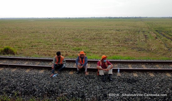 Train in Kampot, Cambodia. Kampot Train Station. Train schedule.