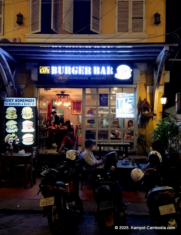 Laundry cafe burger bar in kampot cambodia