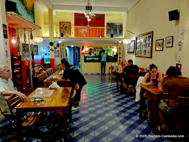 aroma house mediterranean restaurant kampot cambodia