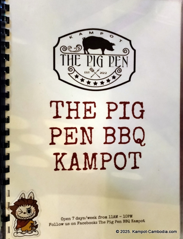 The Pig Pen BBQ in Kampot, Cambodia