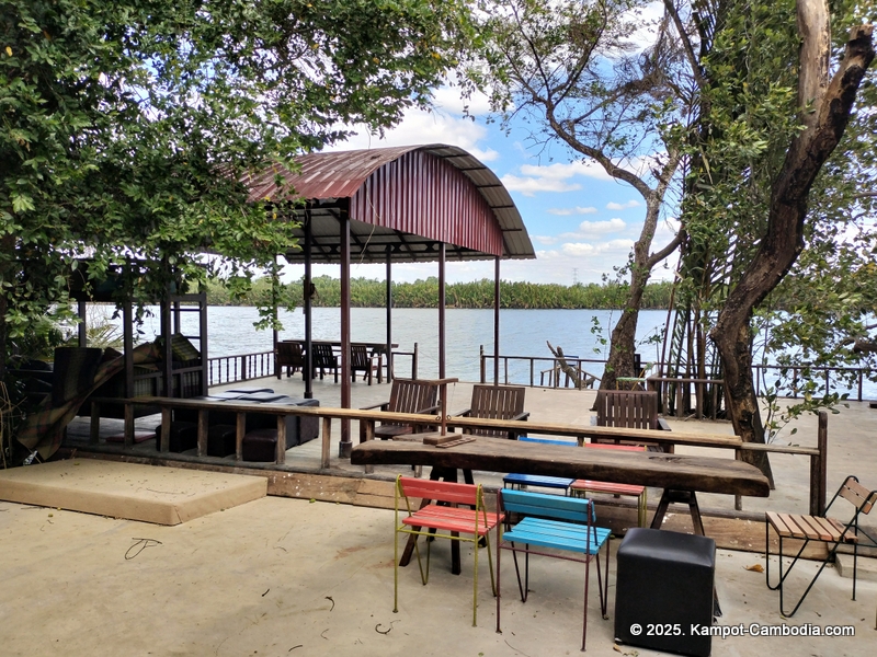 banyan tree hostel in Kampot, Cambodia