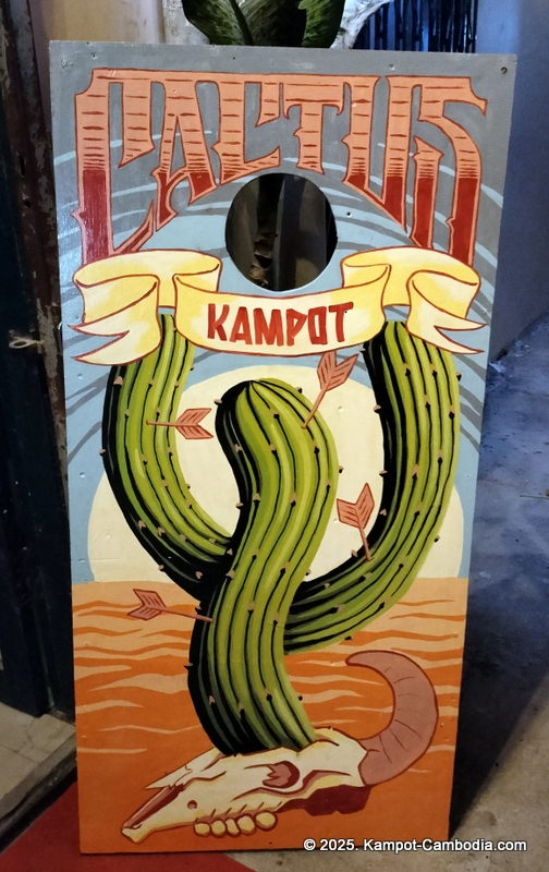 cactus bar and kampot dart club in cambodia