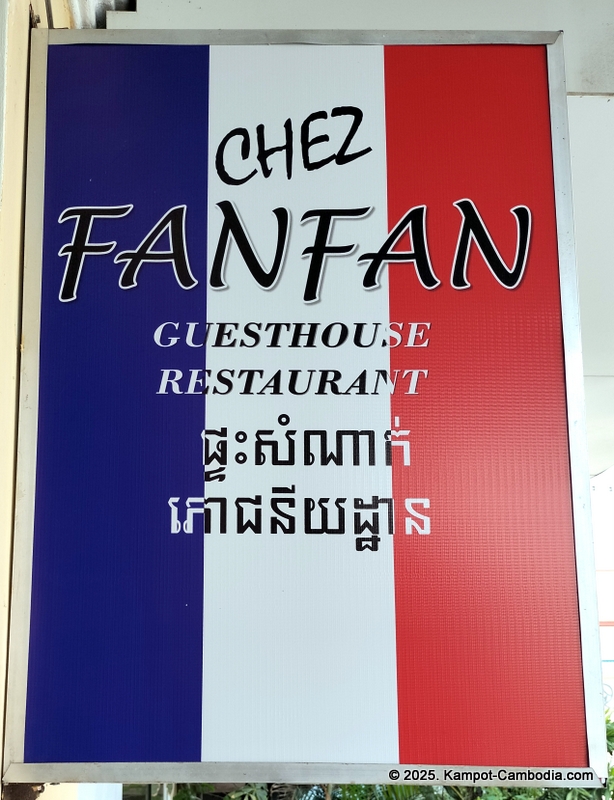 chez fanfan french restaurant in kampot, cambodia