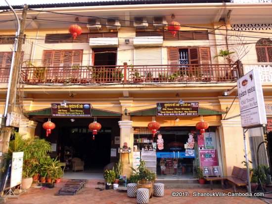 Old town guesthouse and mini-mart in kampot, cambodia