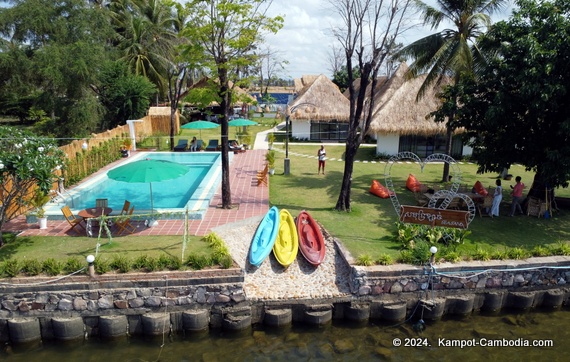 Sea Sand Resort in Kampot, Cambodia on the Kampot River