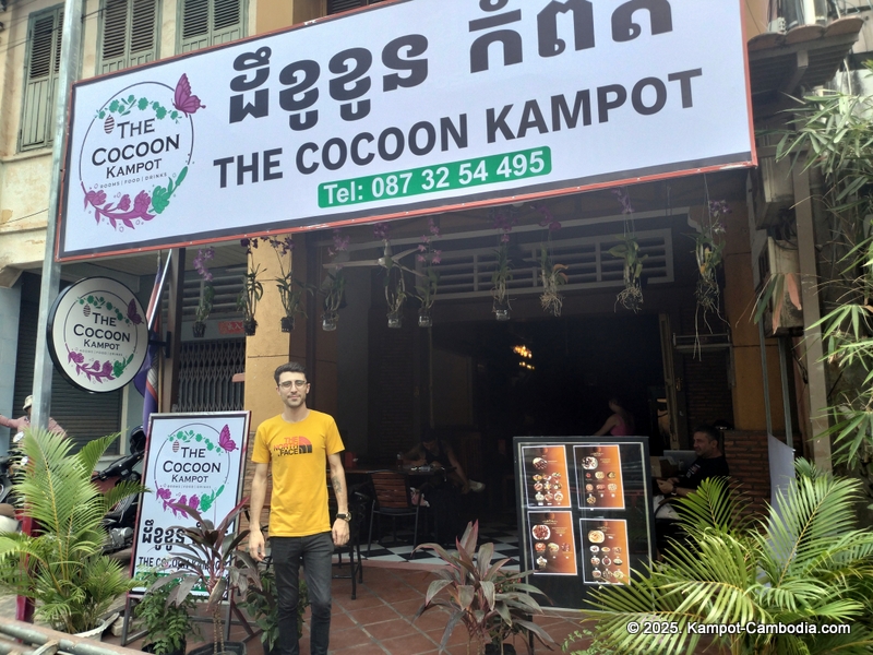 The Cocoon Turkish Restaurant in Kampot, Cambodia.