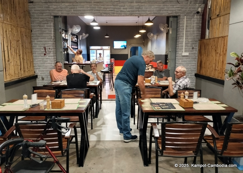 Axel's German Food Restaurant in kampot, cambodia