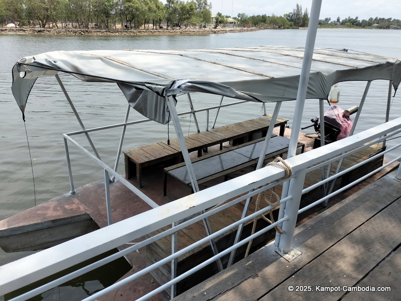 Fishing Ville fishing pier in kampot, cambodia