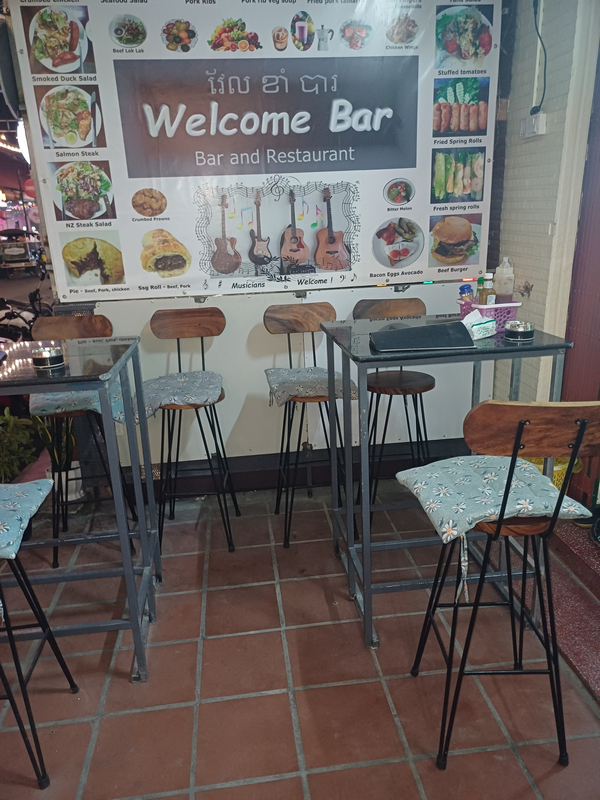 Welcome bar and restaurant in kampot, cambodia