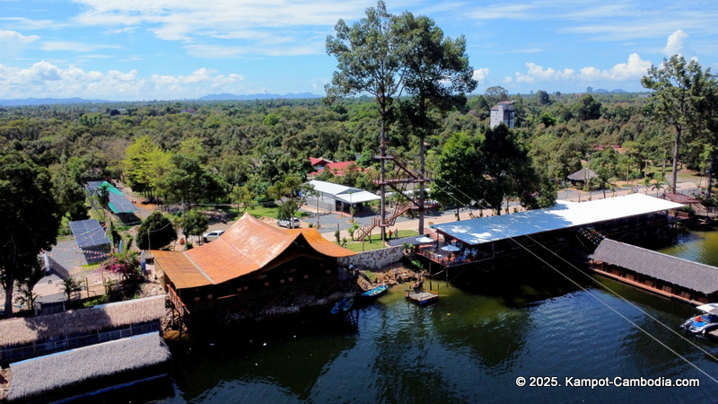 Zip Line Cafe in Kampot, Cambodia