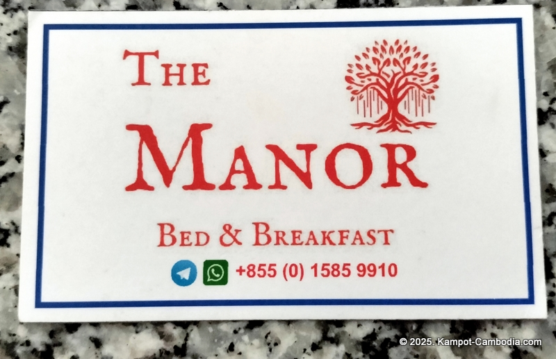 the Manor Bed & Breakfast in Kampot, Cambodia