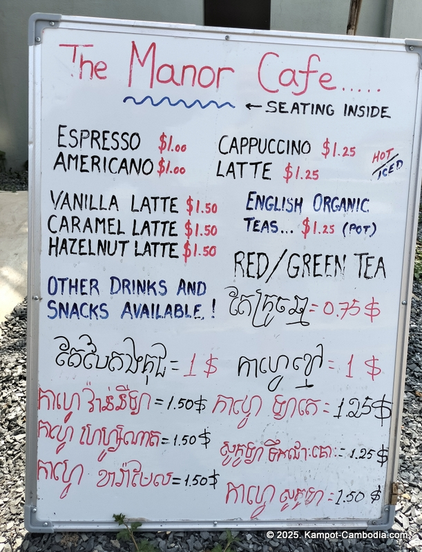 the Manor Bed & Breakfast in Kampot, Cambodia