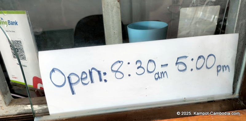 Train in Kampot, Cambodia. Kampot Train Station. Train schedule.